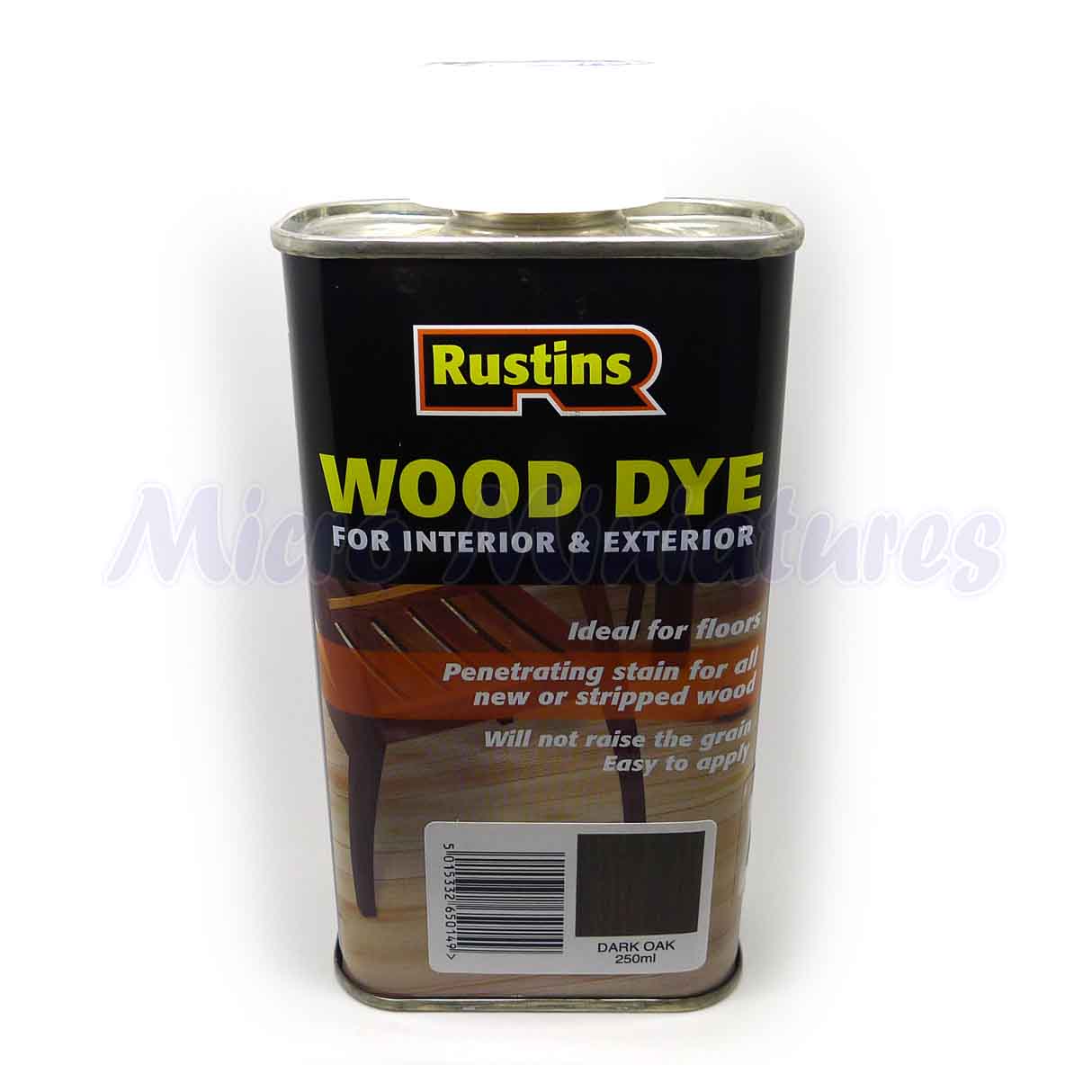 Rustins Dark Oak Wood Dye Micro Miniatures