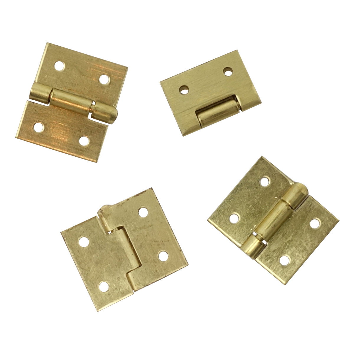 Pack of four 10mm brass hinges - Micro Miniatures